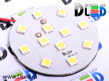   Светодиодная автопанель SMD 5050 (круг) 12 Led