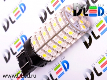   Лампа светодиодная W21W - T20 - 7443 - W3х16q - 120 LED SMD3528 Желтый-Белый