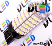   Лампа светодиодная W21W - T20 - 7443 - W3х16q - 120 LED SMD3528 Желтый-Белый