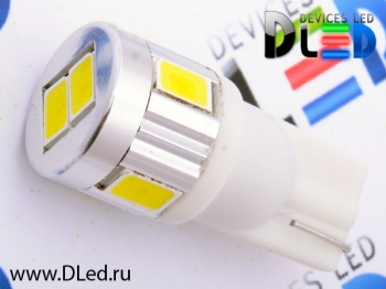   Лампа светодиодная T10 - W5W - 6 SMD 5630 + Стабилизатор