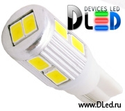   Лампа светодиодная T10 - W5W - 10 SMD 5630 + Стабилизатор