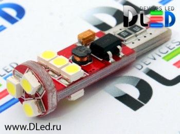   Лампа светодиодная T10 - W5W - 9 SMD 3528 + Стабилизатор