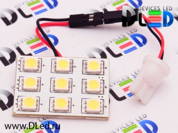   Светодиодная автолампа 24V T10 - W5W - 9 SMD 5050