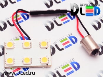   Панель-светодиодная 24V T4W - BA9s - 6 SMD 5050