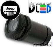   Проектор в дверь автомобиля Jeep White 025