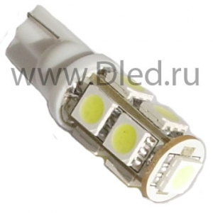   Лампа светодиодная T10 - W5W - 9 SMD 5050