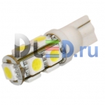   Лампа светодиодная T10 - W5W - 9 SMD 5050