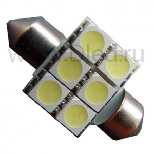   Лампа светодиодная C5W FEST 31мм SV8,5 - 6 SMD5050