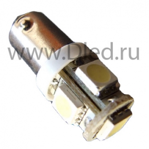   Автолампа-светодиодная 24V T4W - 5 SMD 5050