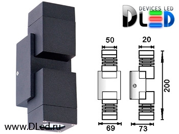   Светильник DLed настенный светодиодный Column-2777