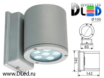   Светильник DLed настенный уличный  Tube-2782