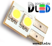   Лампа светодиодная T10 - W5W - 2 SMD 5050 односторонняя