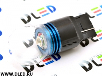   Лампа светодиодная W21W - T20 - 7440 - W3x16d - CREE XML + Колба