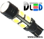   Лампа светодиодная T10 - W5W - 1w + 8 SMD 5050