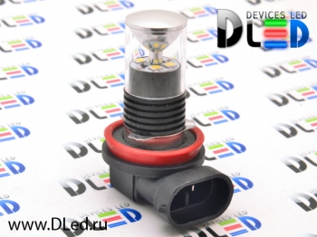   Лампа светодиодная H11 - 4 SMD3535 + Отражатель