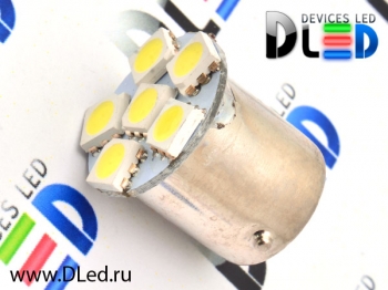   Лампа светодиодная 1156 - P21W - S25 - BA15s - 6 SMD5050 Compact