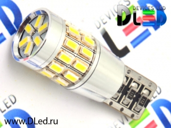   Лампа светодиодная T10 - W5W - 30 SMD 3014 (с обманкой)