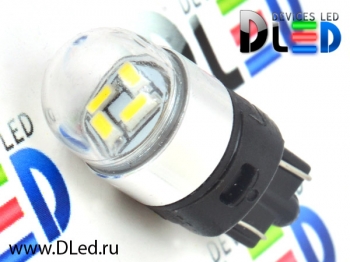   Лампа светодиодная T10 - W5W - 4 SMD3014 + Колба
