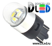   Лампа светодиодная T10 - W5W - 4 SMD3014 + Колба