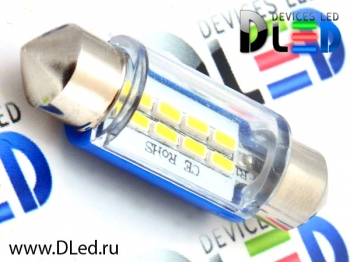   Лампа светодиодная C5W FEST 36мм + SV8,5 - 8 SMD3014