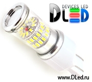   Лампа светодиодная W21/5W - T20 - 7443 - W3х16q - 48 SMD3014 + Стабилизатор