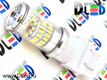   Лампа светодиодная P27W - T25 - 3156 - W3х16d - 48 SMD3014 + Стабилизатор