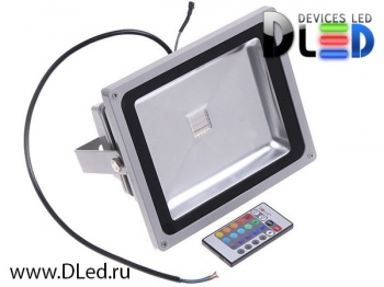   Прожектор DLed Flood Light 30W RGB с пультом