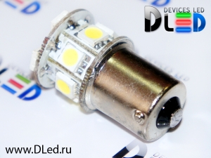   Лампа светодиодная 1156 - PY21W - S25 - BA15s - 9 SMD 5050