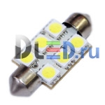   Автолампа-светодиодная 24V C5W FEST 36мм SV8,5 - 6 SMD 5050