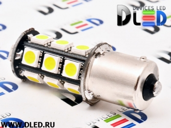   Лампа светодиодная 1156 - PY21W - S25 - BAU15s - 18 SMD 5050 Black