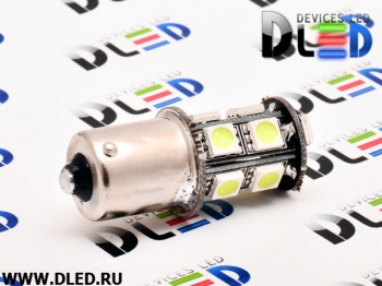   Лампа светодиодная 1156 - PY21W - S25 - BA15s - 13 SMD 5050 Black