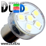   Лампа светодиодная 1156 - PY21W - S25 - BA15s - 6 SMD 5050