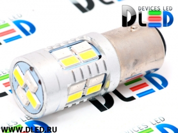   Лампа светодиодная 1157 - P21/5W - S25 - BAY15d - 20 SMD 5730 Белый-Желтый