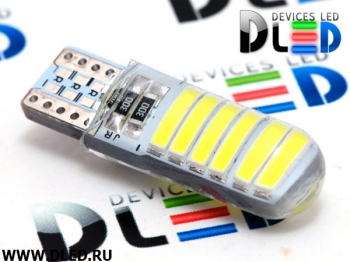   Лампа светодиодная T10 - W5W - 12 SMD 7020