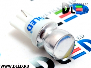   Лампа светодиодная T10 - W5W - 2 SMD 5730 + Линза