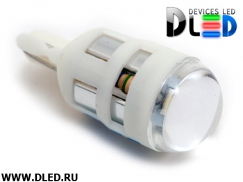   Лампа светодиодная T10 - W5W - 3W 1 SMD 3030 White