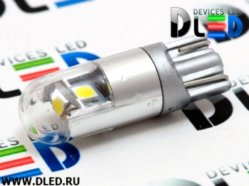   Лампа светодиодная T10 - W5W - 3W 3 SMD 3030