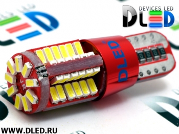   Лампа светодиодная T10 - W5W - 57 SMD 3014 + Обманка