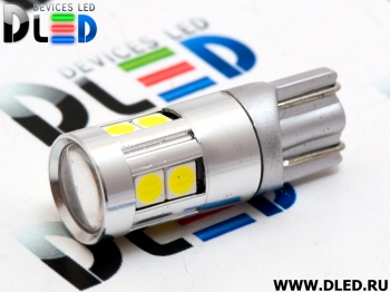   Лампа светодиодная T10 - W5W - 9 SMD 3030