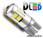   Лампа светодиодная T10 - W5W - 9 SMD 3030