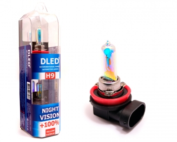   Лампа галогенная DLED H9 Night Vision Rainbow