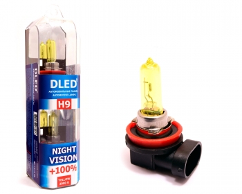   Лампа галогенная DLED H9 Night Vision 3000К