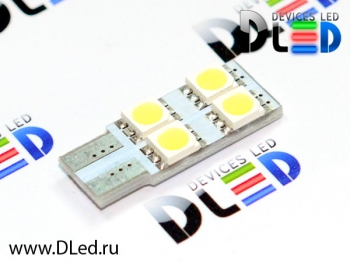   Лампа светодиодная T10 - W5W - 4 SMD 5050