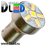   Лампа светодиодная 1156 - PY21W - S25 - BA15s - SMD 5050 + SMD 1210