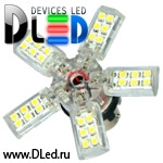   Лампа светодиодная 1156 - P21W - S25 - BA15s - SMD 3528 Звезда