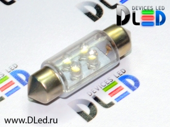   Лампа светодиодная C5W FEST 36мм SV8,5 - 4 Dip-Led