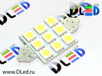   Лампа светодиодная C5W FEST 41мм SV8,5 - 9 SMD5050 - IRON