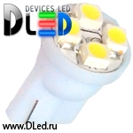   Лампа светодиодная T10 - W5W - 4 SMD 3528