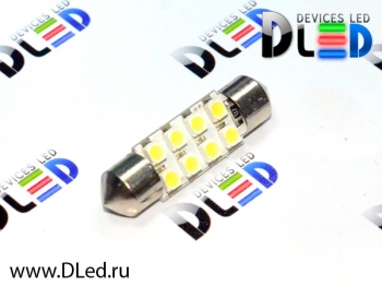   Лампа светодиодная C5W FEST 36мм SV8,5 - 8 SMD 3528