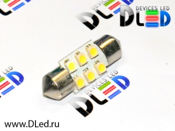   Лампа светодиодная C5W FEST 31мм SV8,5 - 6 SMD 3528